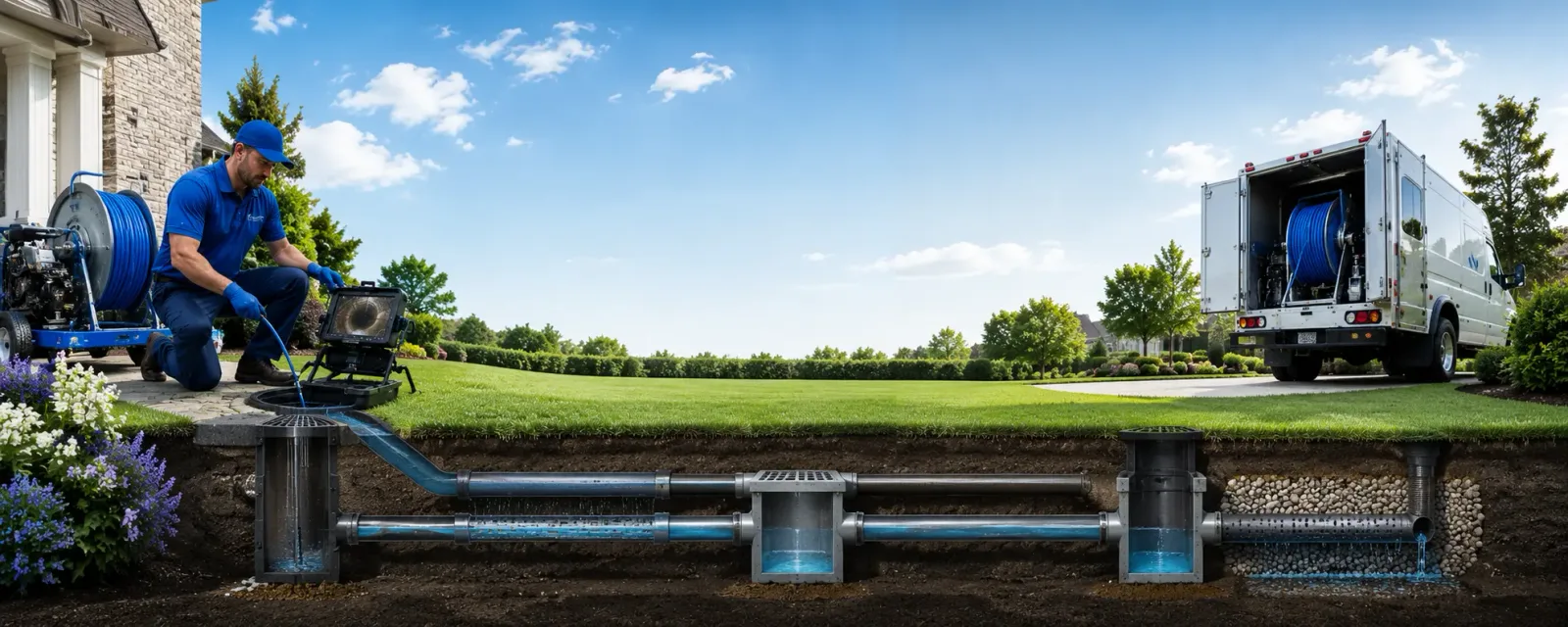 Outdoor drain cleaning information for Glenview, KY